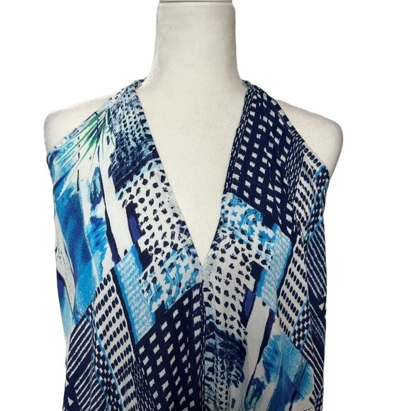 RR HAWAII RESORT High-Low Beach Sun Halter Dress Tropical Cover Up One Size - Picture 4 of 8